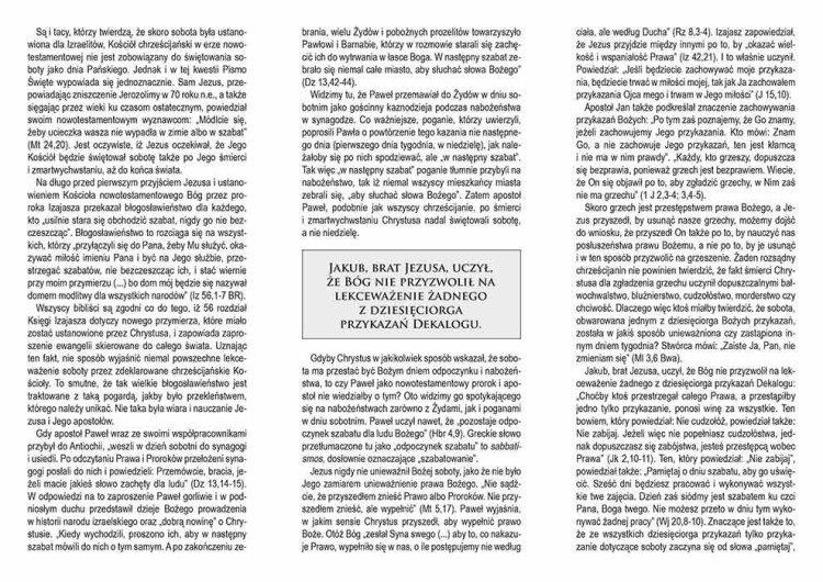 Ulotka Sobota? Dzień święty? komplet 100 sztuk