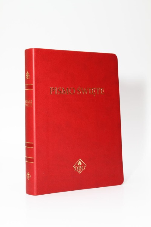 Biblia (Pismo Święte) DBG II, duża 170 x 232, PU, czerwony