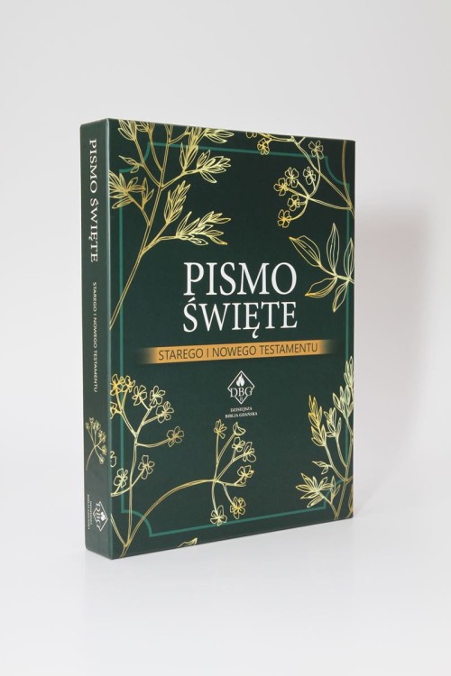 Biblia (Pismo Święte) DBG II, duża 170 x 232, skóra, czarny, zamek, złocenia, pudełko 2