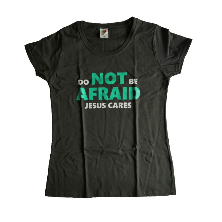 Koszulka T-shirt DO NOT damska grafitowa L