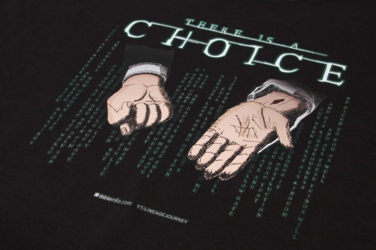 Koszulka T-shirt THERE IS A CHOICE damska czarna XL