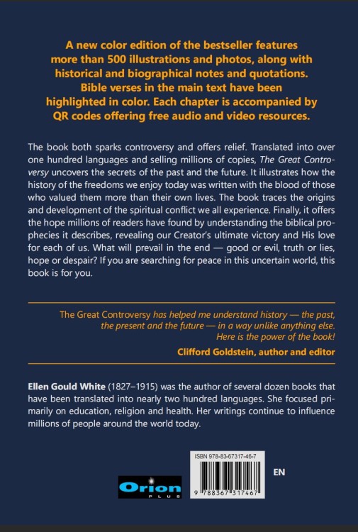 The Great Controversy  - kolor - oprawa miękka - tył