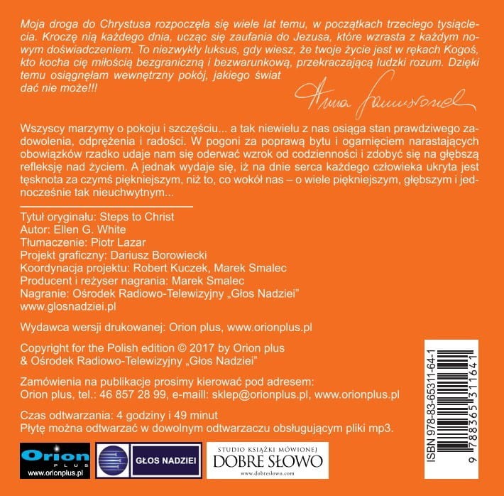 Droga do Chrystusa - koperta tył