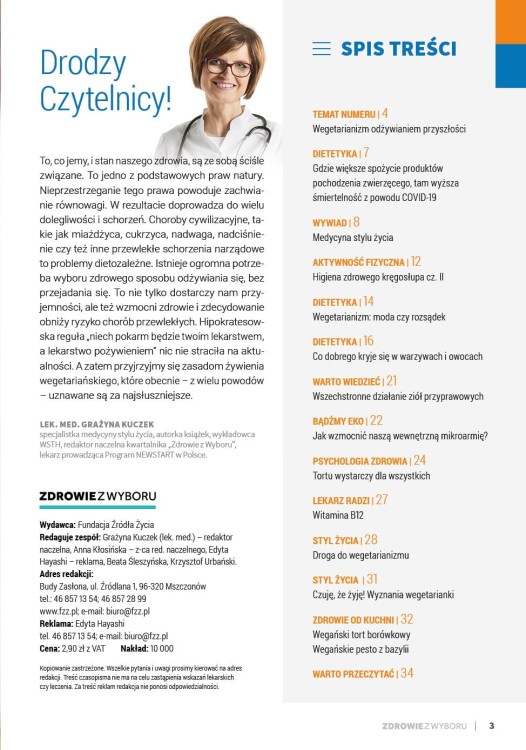 e-Zdrowie z wyboru 74/2021 PDF - spis treści