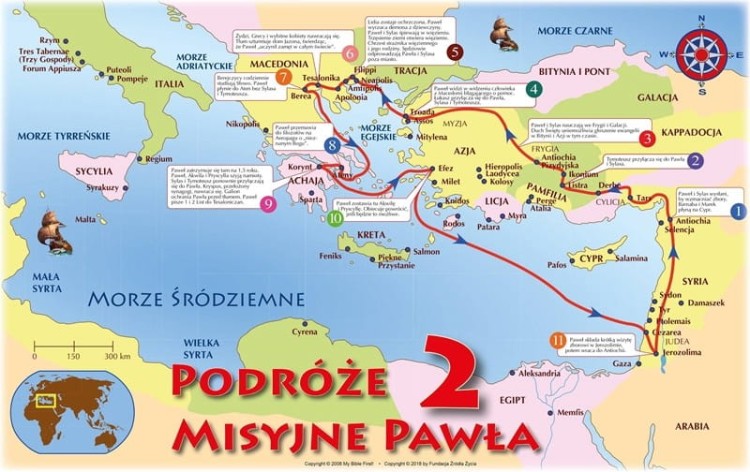 PLAKAT PODRÓŻE MISYJNE PAWŁA CZ. 2