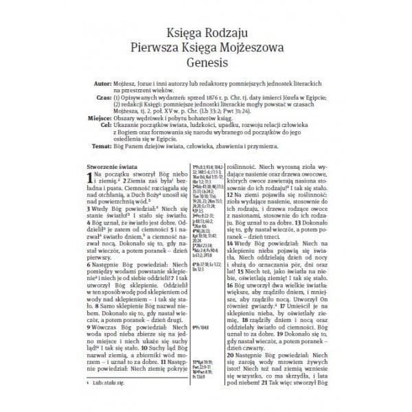 Biblia (Pismo Święte) EIB, 148 x 210, PU skóropodobna, różne kolory, złocenia